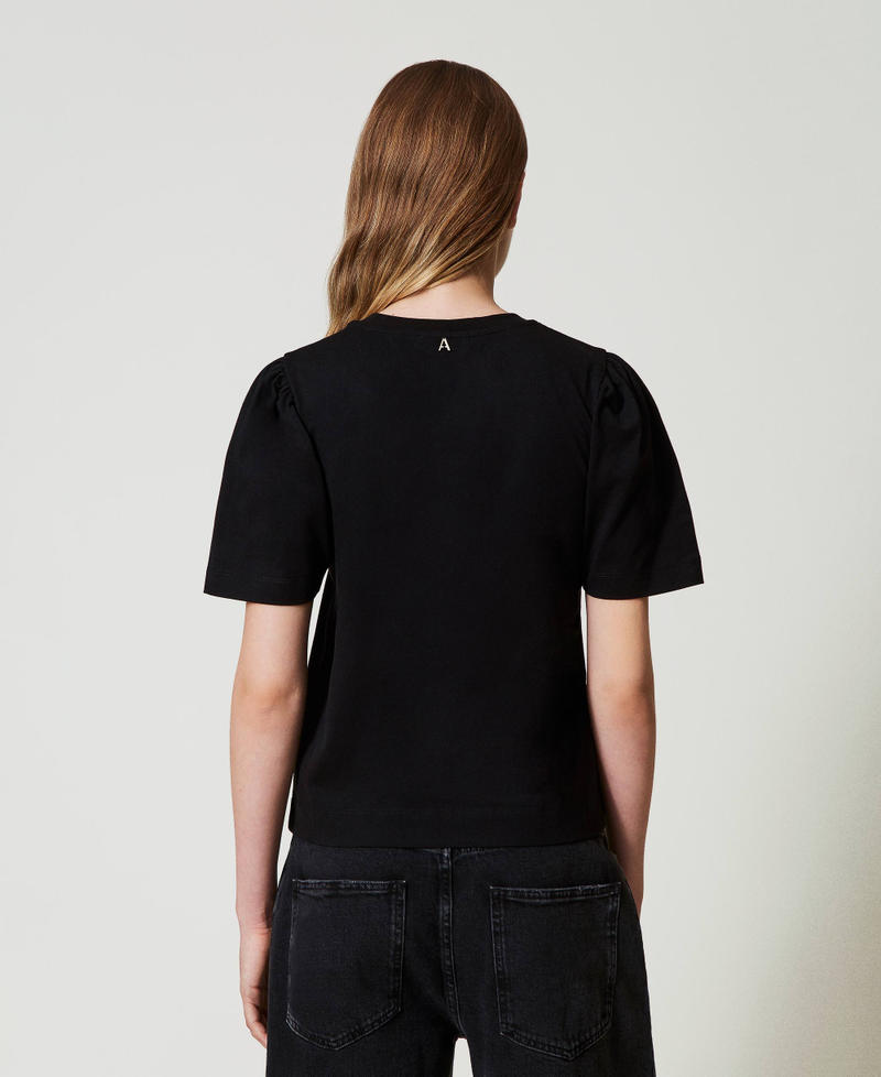 Scee by twin set T-shirt con ricamo a fiocco Convenienza