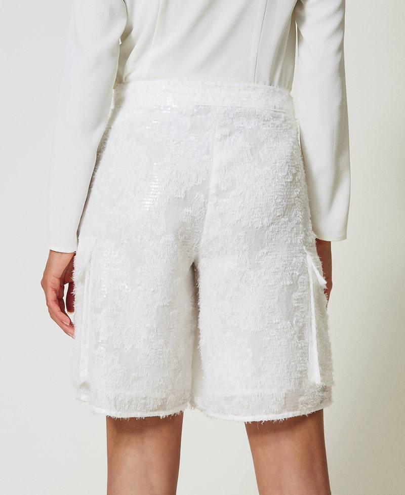 Scee by twin set Shorts in full paillettes Sconto