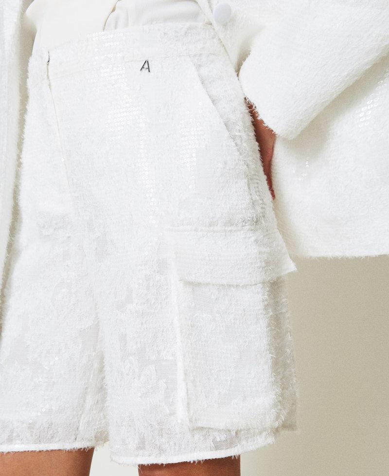 Scee by twin set Shorts in full paillettes Sconto