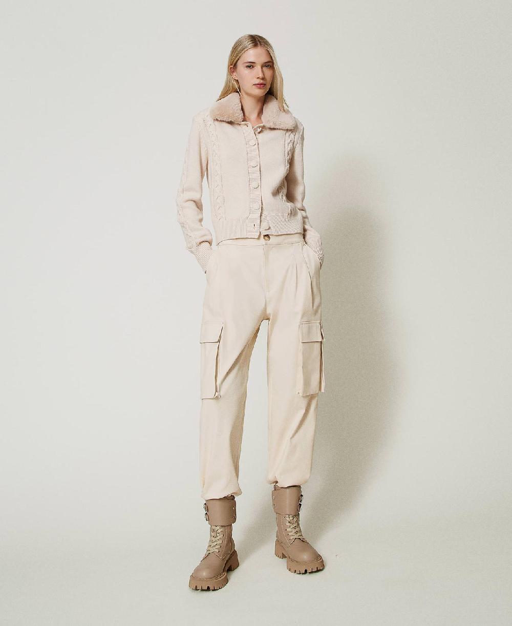 Scee by twin set Pantaloni cargo con tasche asimmetriche Outlet