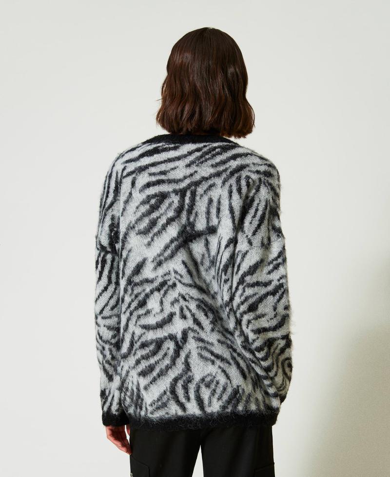 Scee by twin set Cardigan MYFO jacquard animalier In Vendita