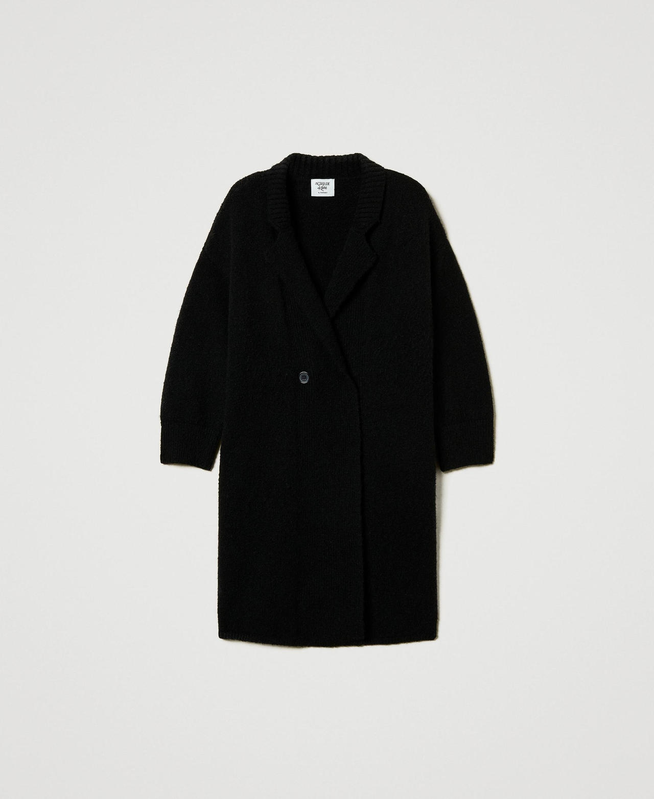 Scee by twin set Cappotto in filato riciclato bouclé Vendita Calda