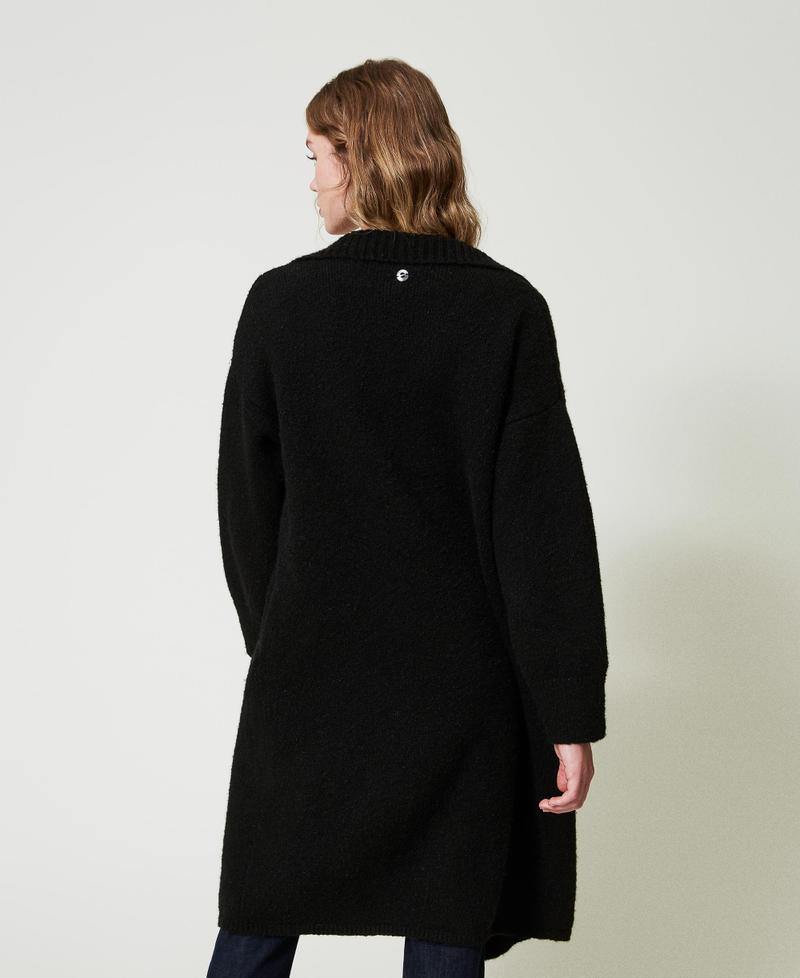 Scee by twin set Cappotto in filato riciclato bouclé Vendita Calda