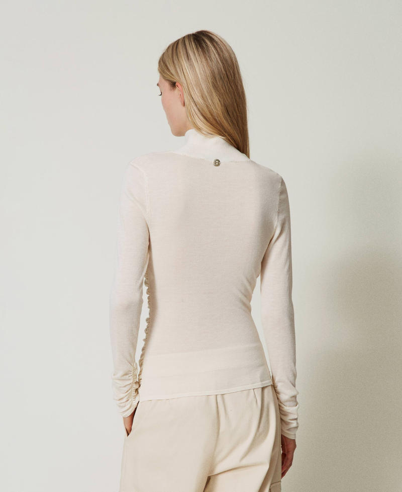 Scee by twin set Maglia lupetto con arricciatura Vendite Flash