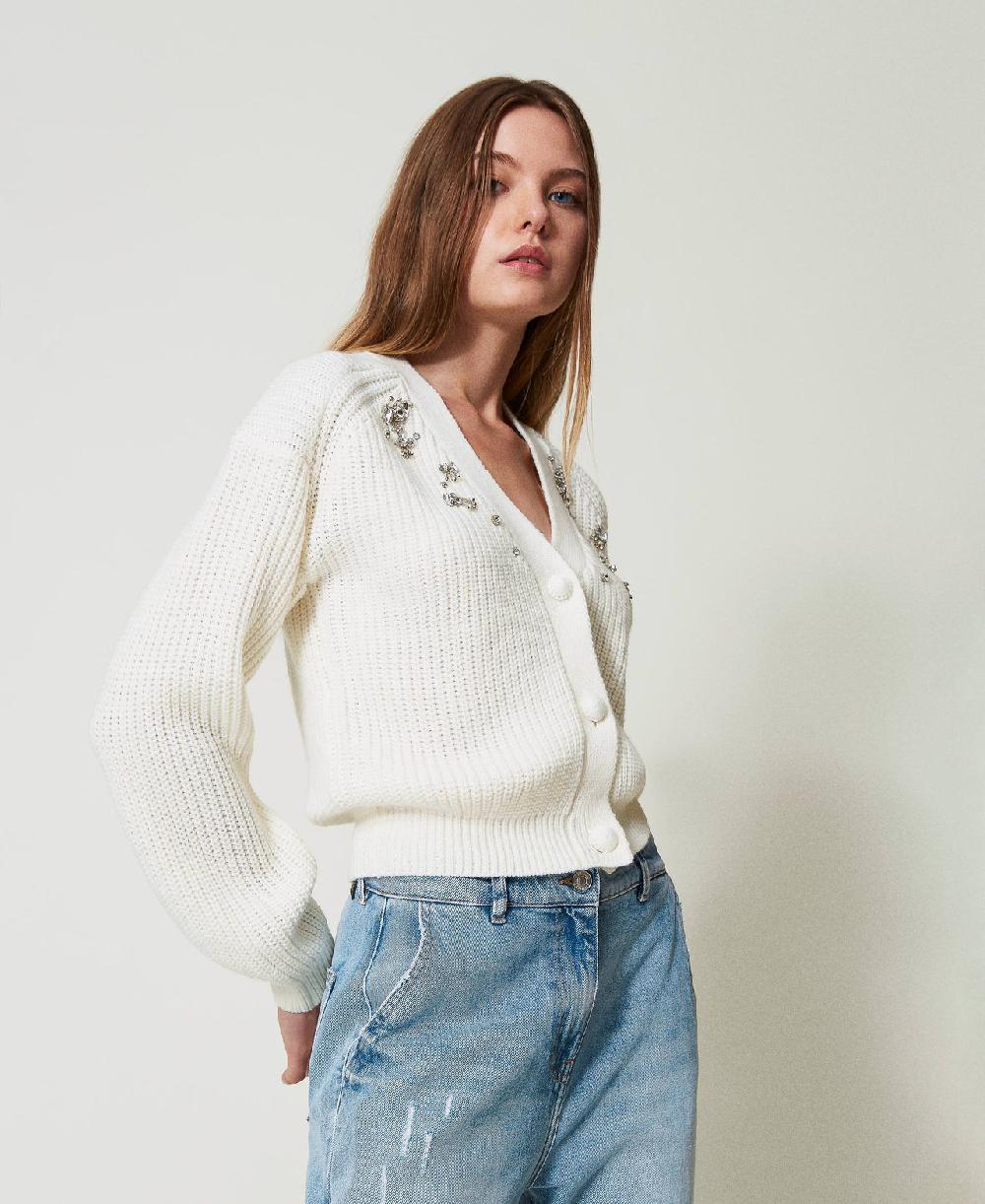 Scee by twin set Cardigan con ricami fatti a mano Negozio
