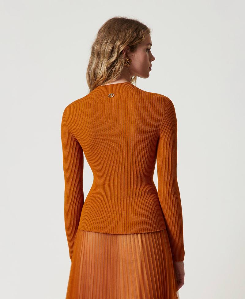 Scee by twin set Maglia lupetto a costine Spedizione gratuita