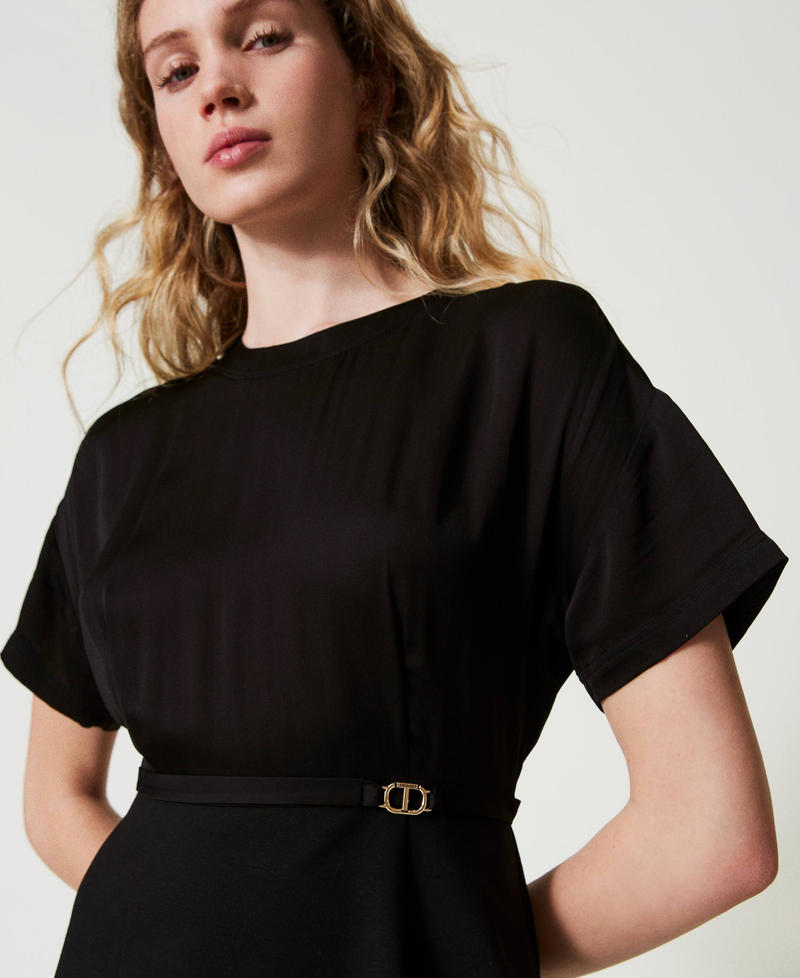 Scee by twin set Abito longuette con cinturino Oval T Negozio online di fabbrica