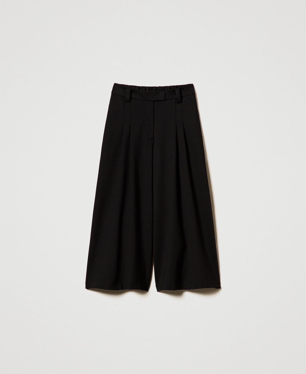 Scee by twin set Pantaloni cropped a vita alta Grande vendita