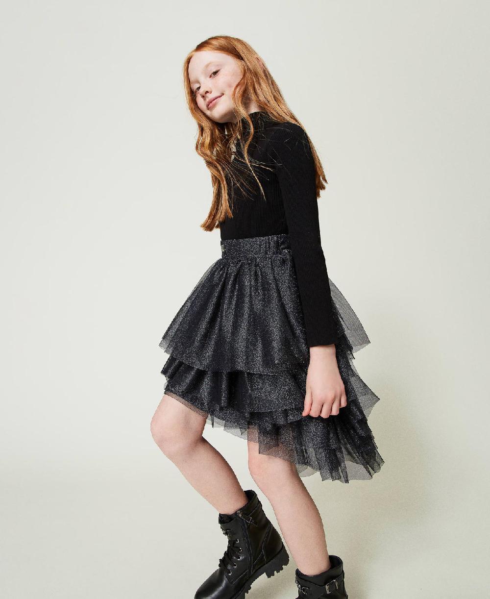 Scee by twin set Gonna a balze in tulle lurex Online Outlet