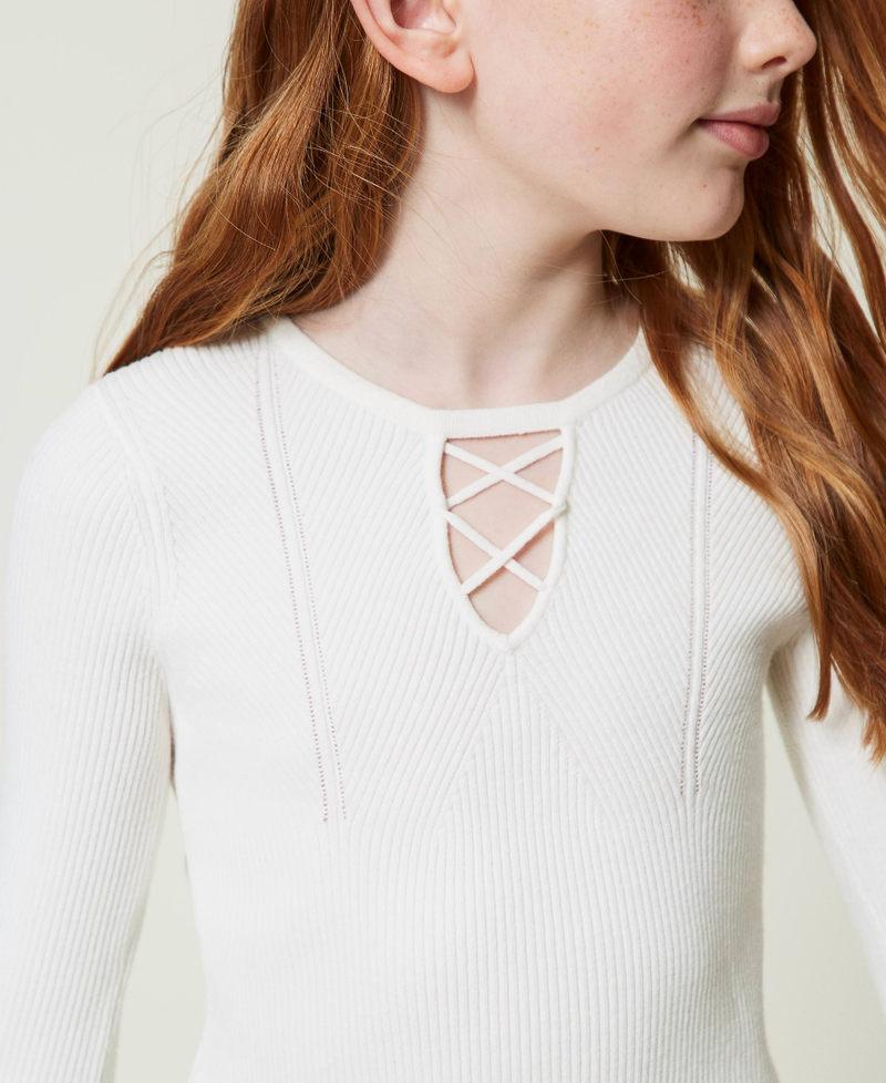 Scee by twin set Maglia a costine con intreccio Bestseller