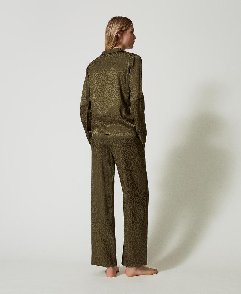 Scee by twin set Pigiama a uomo in raso jacquard Ritorno libero