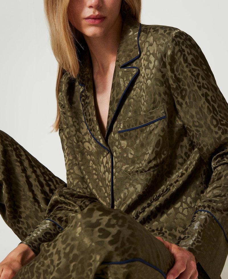 Scee by twin set Pigiama a uomo in raso jacquard Ritorno libero