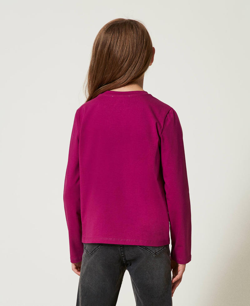 Scee by twin set T-shirt con stampa e glitter Solo un giorno rimasto
