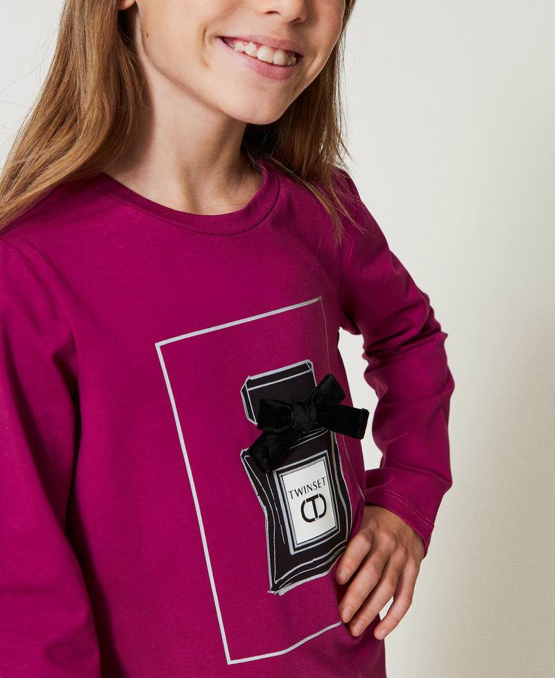 Scee by twin set T-shirt con stampa e glitter Solo un giorno rimasto