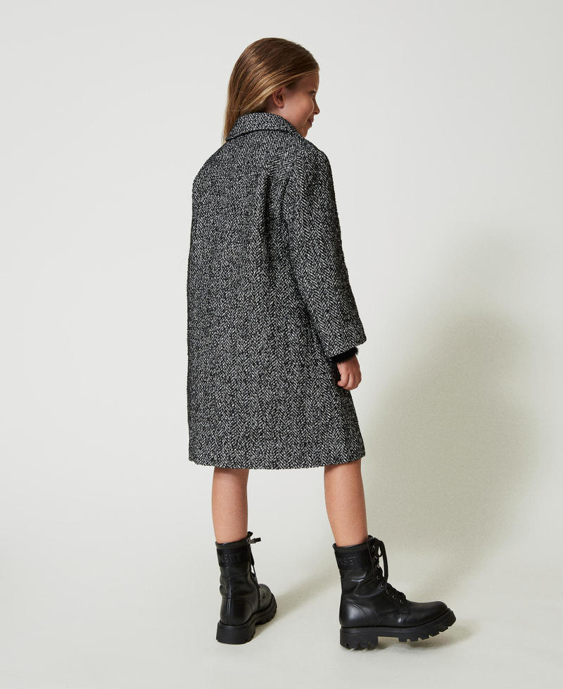Scee by twin set Cappotto in panno chevron Duty-free