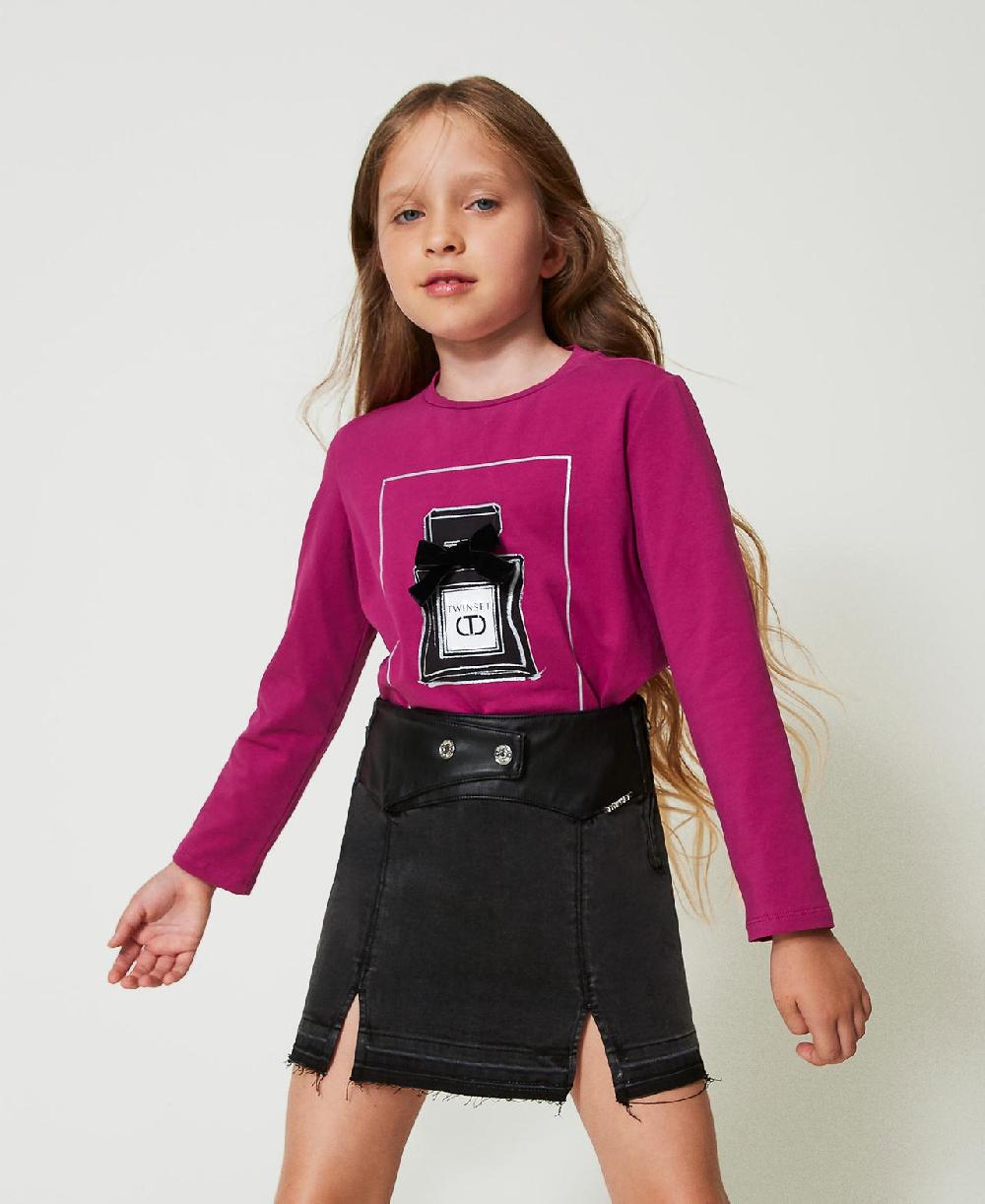 Scee by twin set Minigonna in jeans con spacchi Sconti questo mese