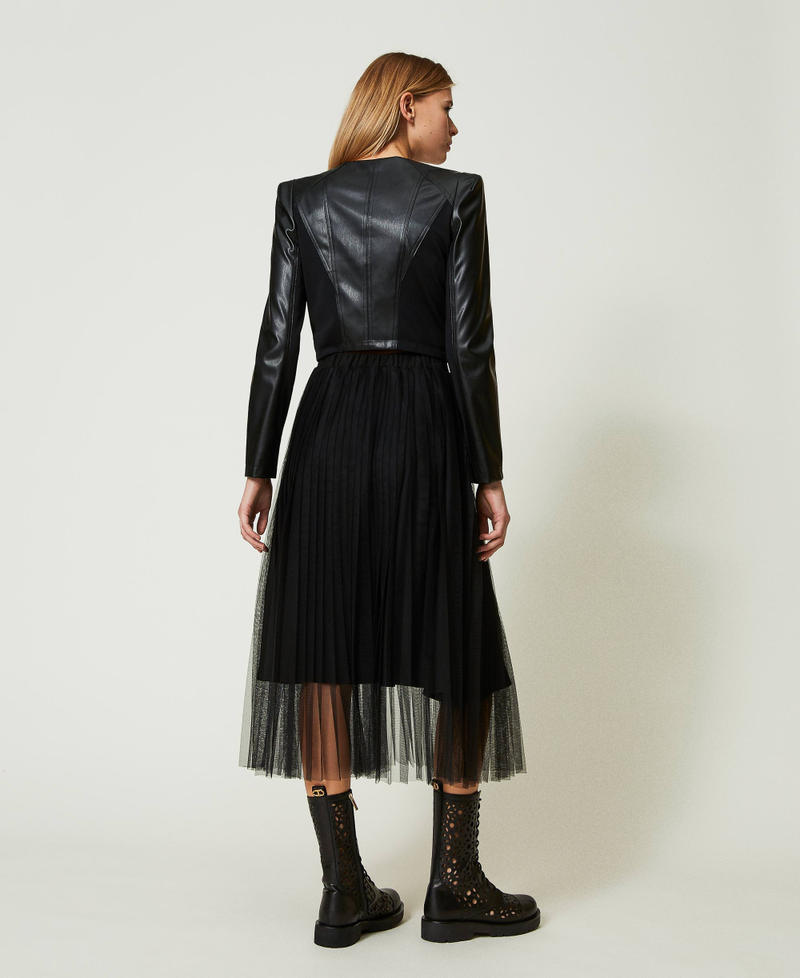 Scee by twin set Gonna longuette in tulle plissé Italia
