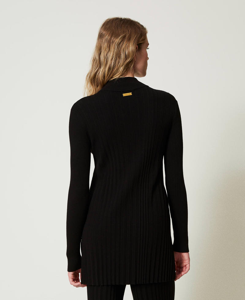 Scee by twin set Maxi maglia plissé con bottoni In Linea