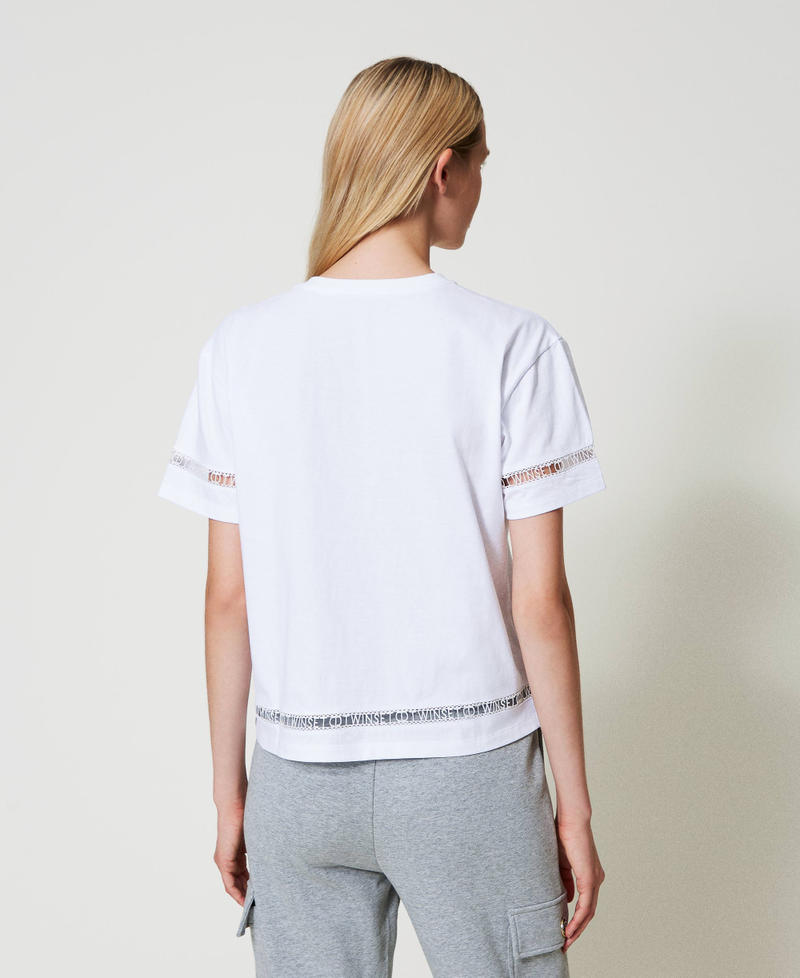 Scee by twin set T-shirt regular con logo ricamato Qualità