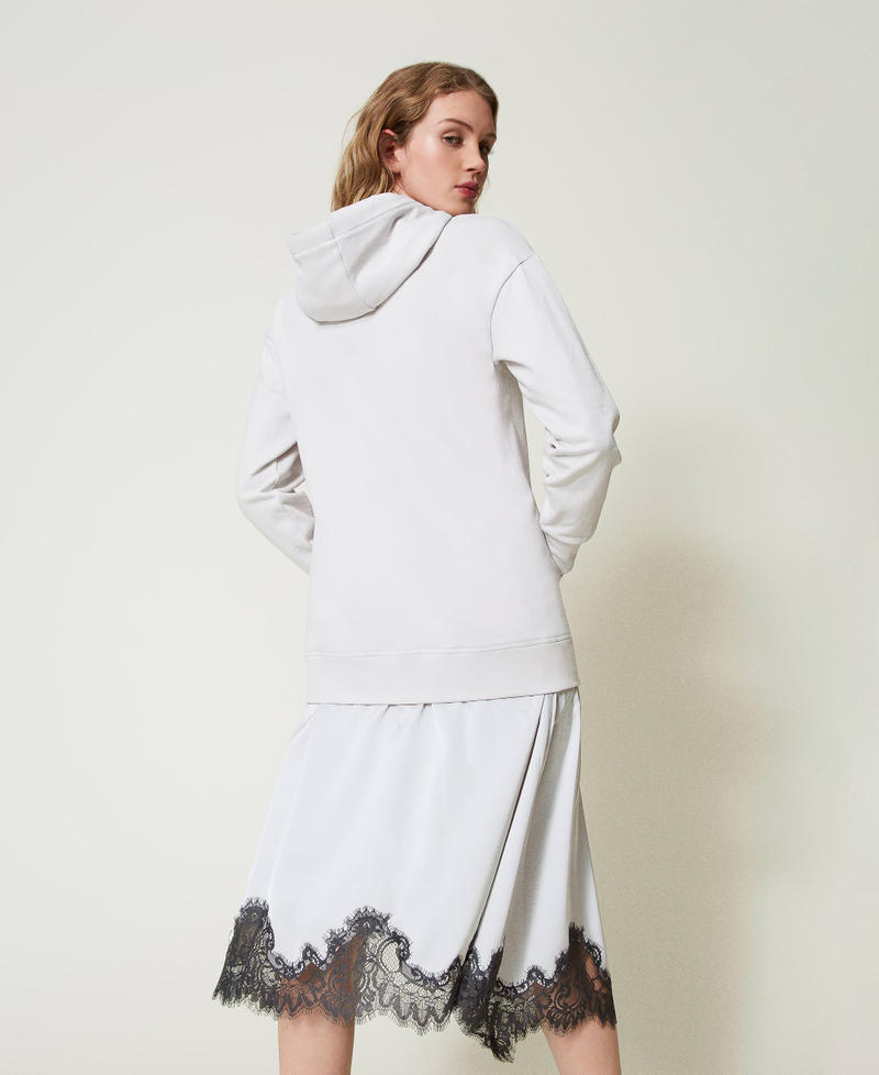 Scee by twin set Abito lungo in felpa e raso Promozione