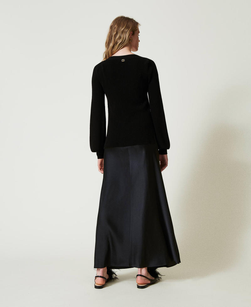 Scee by twin set Abito lungo sottoveste con maglia Qualità Garantita