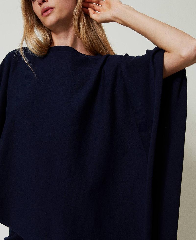 Scee by twin set Poncho asimmetrico in maglia Affare Del Giorno