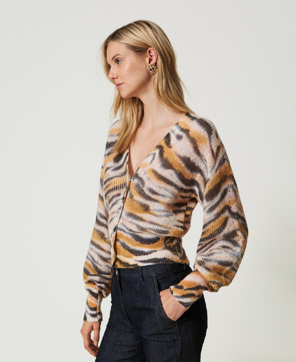 Scee by twin set Cardigan doppio uso in lana e alpaca Convenienza