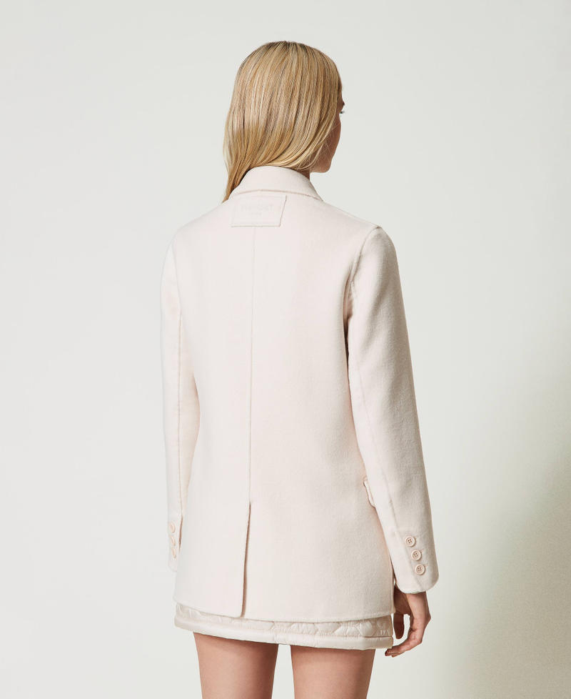 Scee by twin set Giacca doppiopetto in panno double misto lana Presa