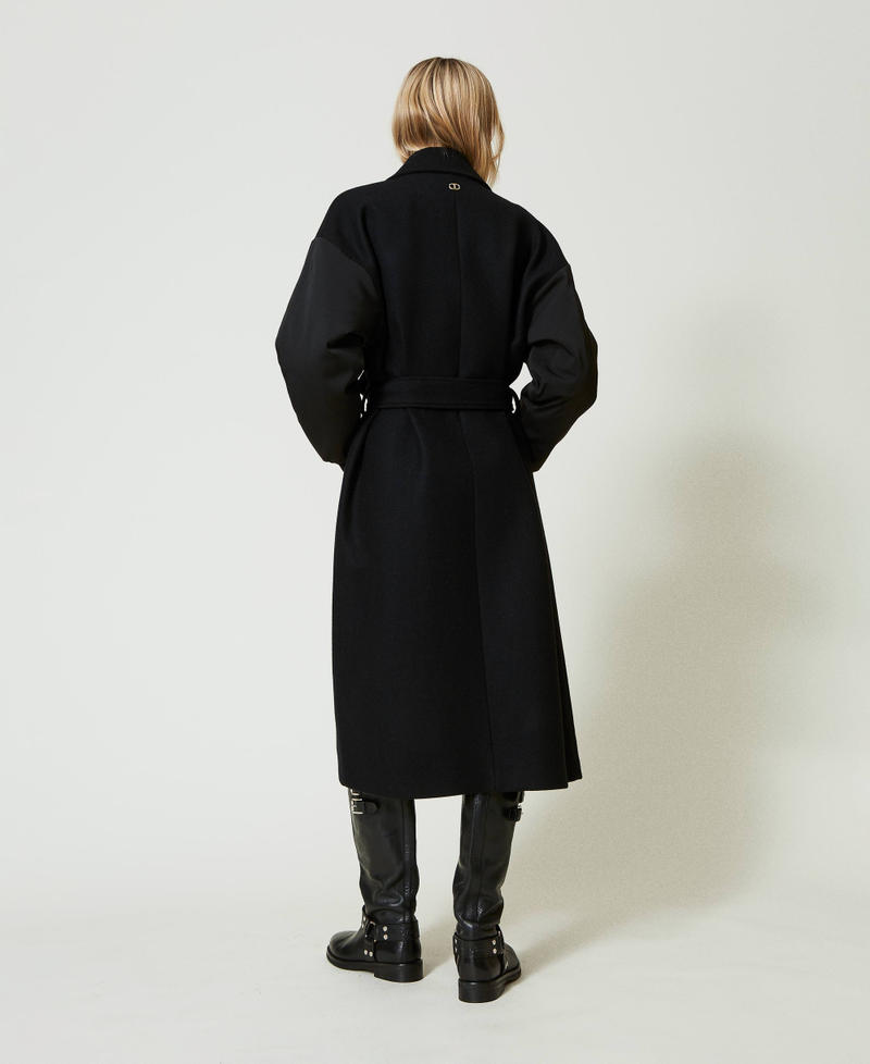 Scee by twin set Cappotto in panno di misto lana Economico