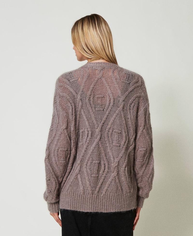 Scee by twin set Cardigan doppiopetto in misto mohair Saldi