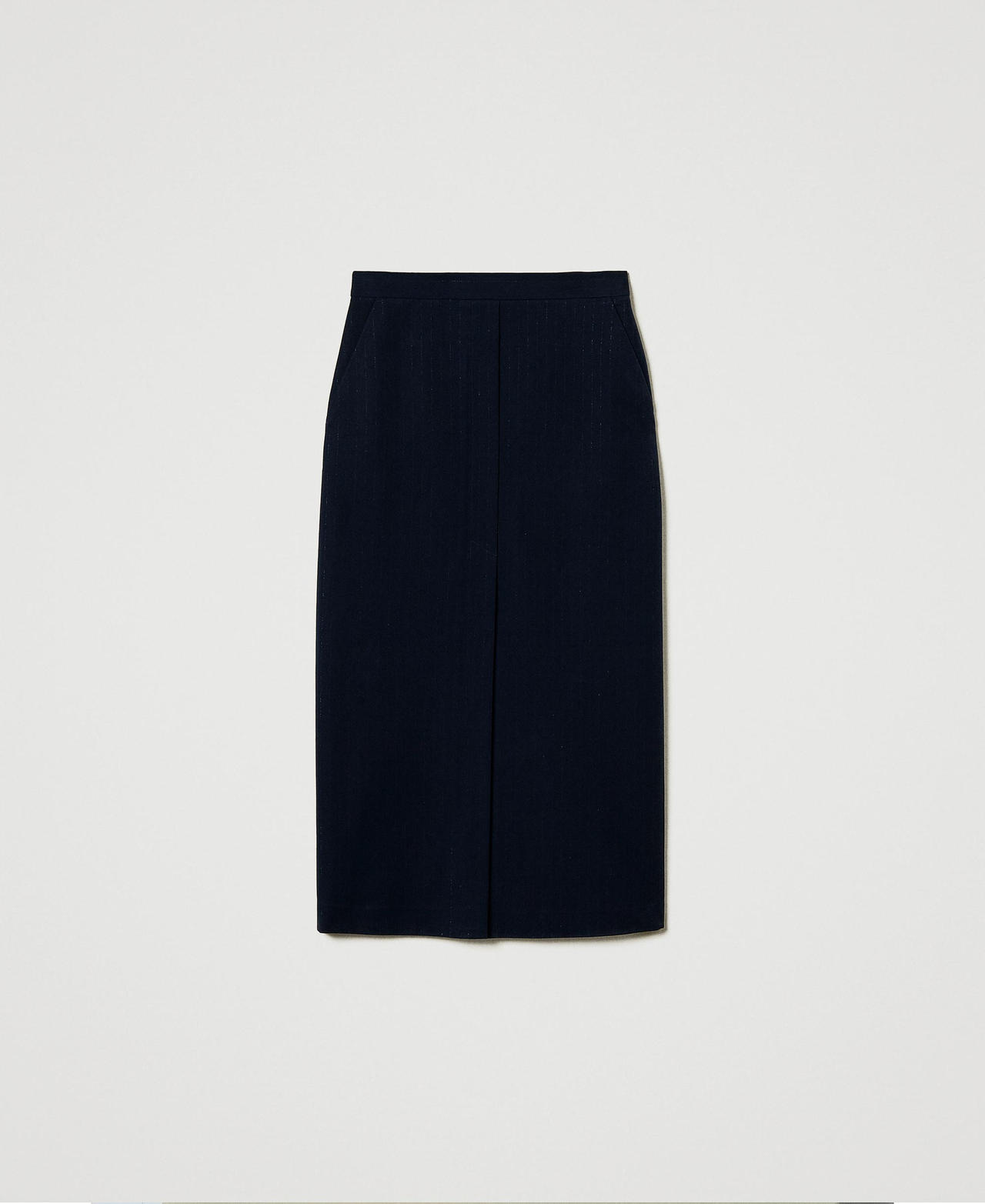 Scee by twin set Gonna longuette gessata lurex Comprare a buon mercato