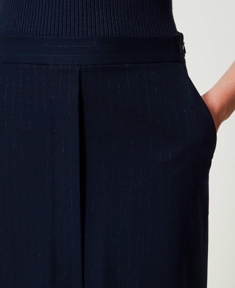 Scee by twin set Gonna longuette gessata lurex Comprare a buon mercato