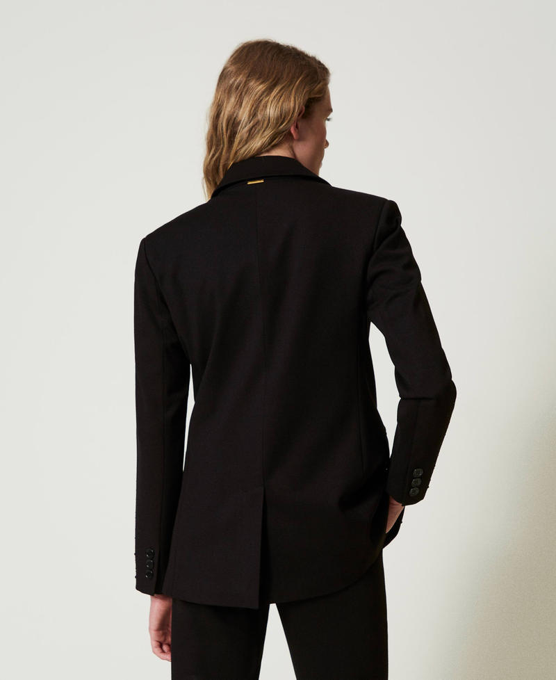 Scee by twin set Giacca blazer con strass dégradé Offerta esclusiva
