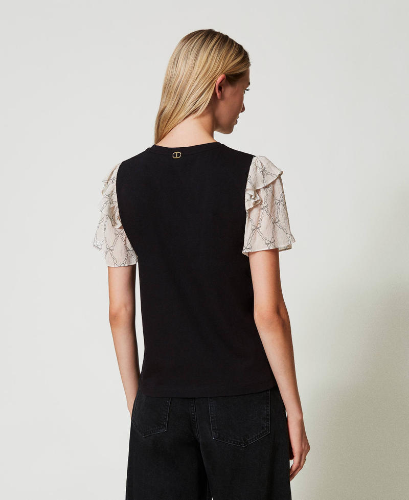 Scee by twin set T-shirt con maniche in creponne Sconti VIP