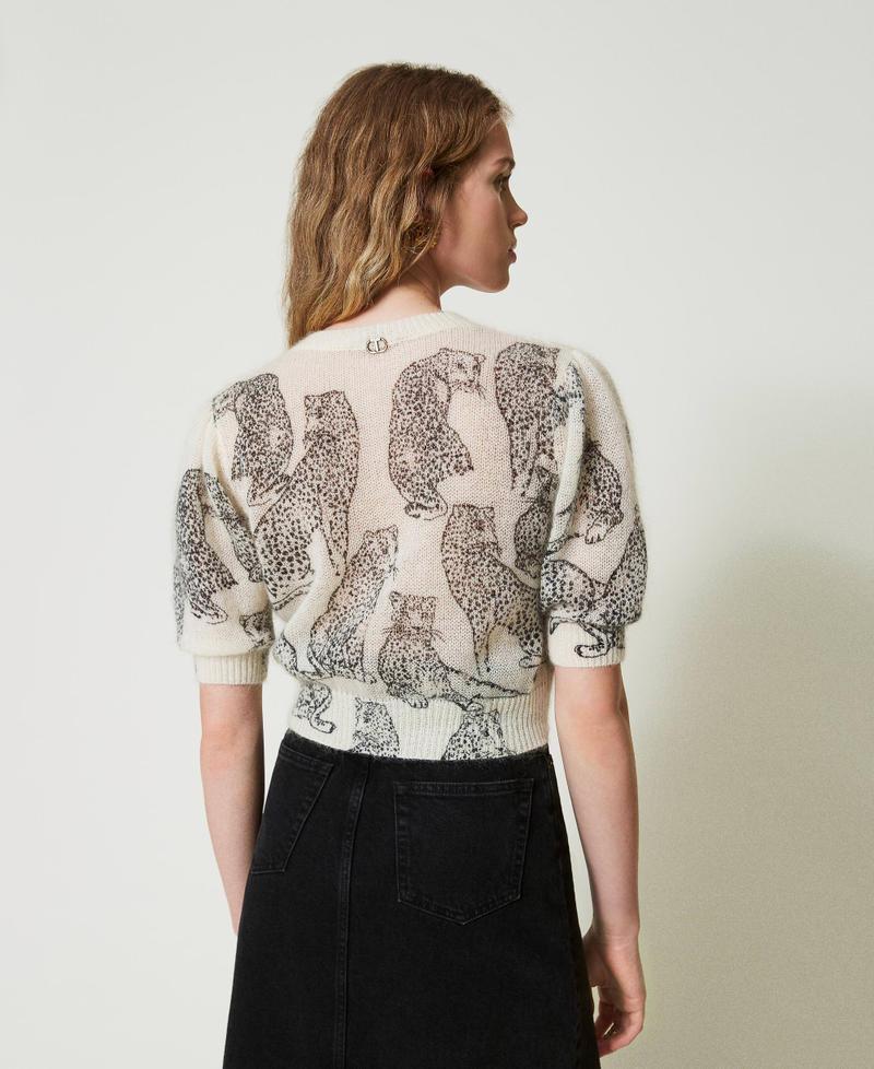 Scee by twin set Maglia cropped in misto lana e mohair Ritorno libero
