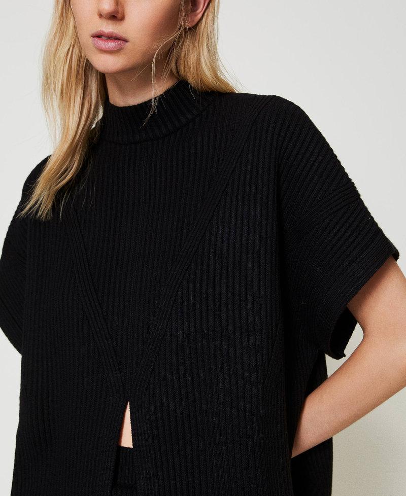 Scee by twin set Maglia a poncho a costine ACQUISTA ORA