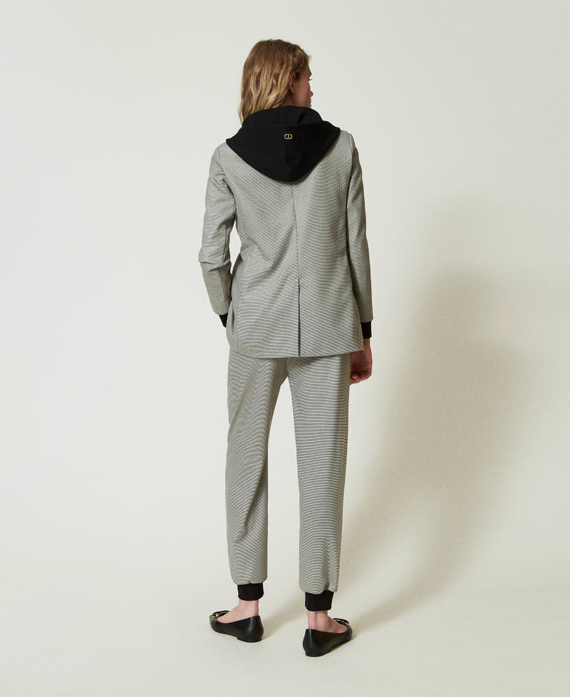 Scee by twin set Pantaloni joggers in pied de poule Ultimo giorno