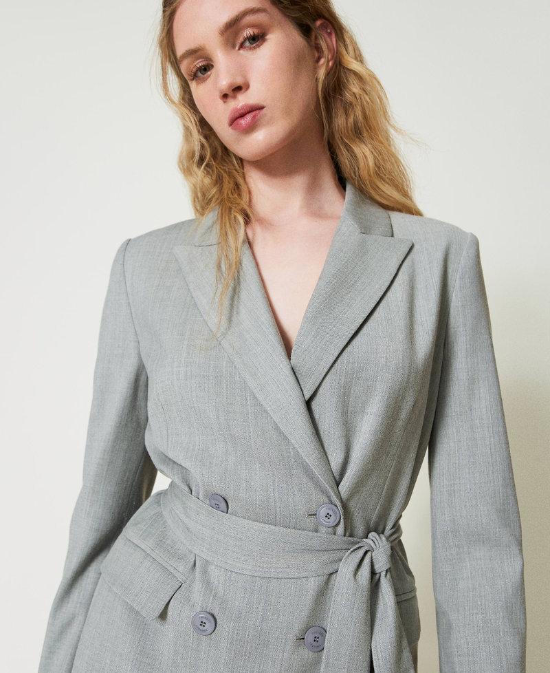 Scee by twin set Giacca blazer in misto lana con cintura Fino al 55% di sconto
