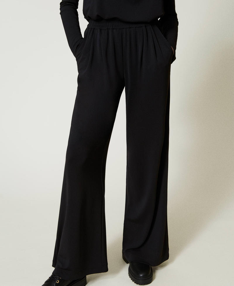 Scee by twin set Pantaloni a palazzo in jersey crêpe Officina