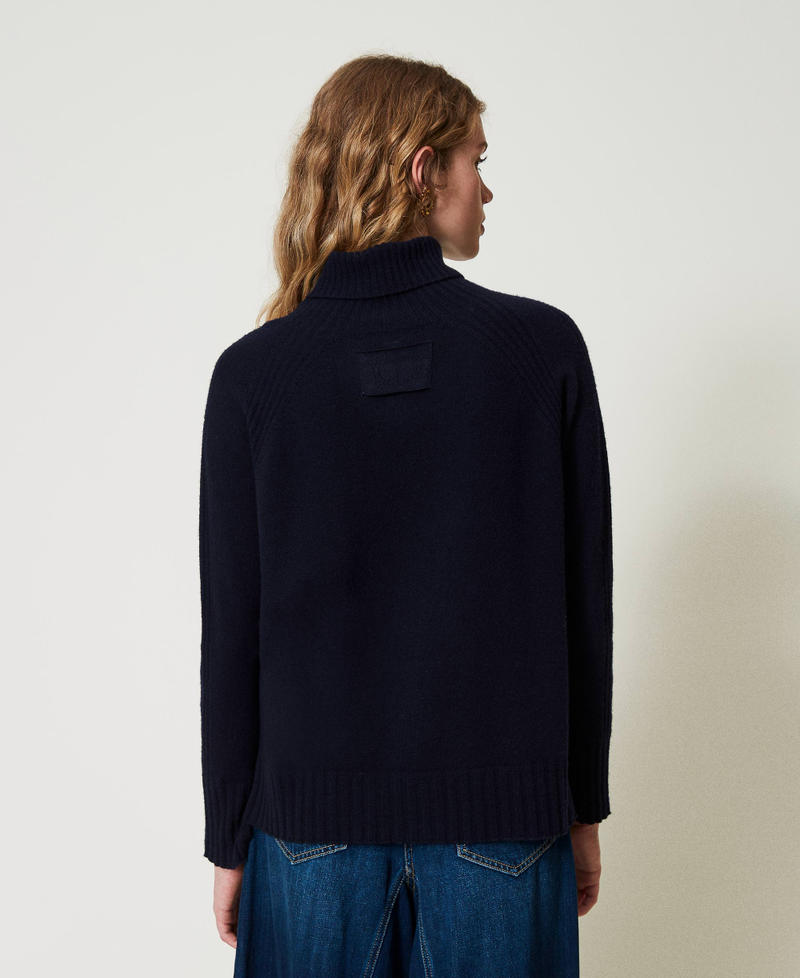 Scee by twin set Maglia dolcevita in lana e cashmere In Linea