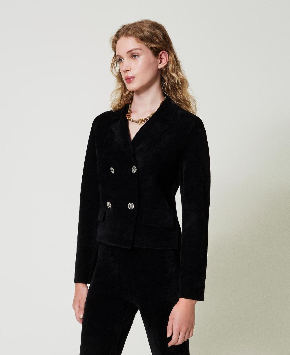 Scee by twin set Giacca in maglia con bottoni Oval T Affare Del Giorno