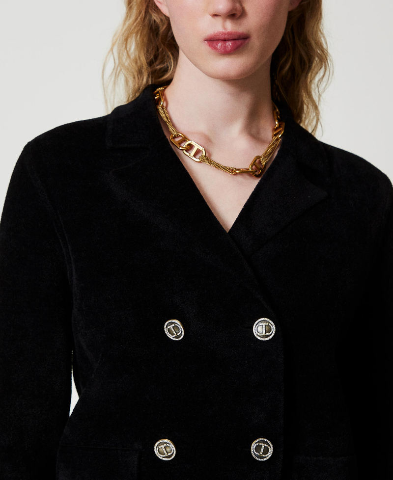 Scee by twin set Giacca in maglia con bottoni Oval T Affare Del Giorno