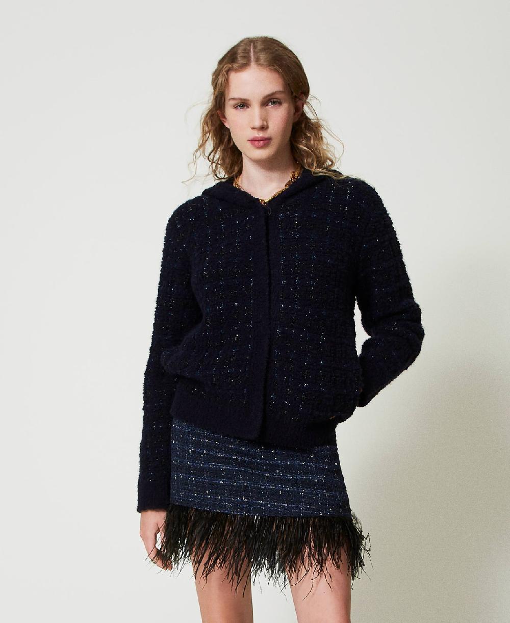 Scee by twin set Giacca in maglia jacquard check Negozio
