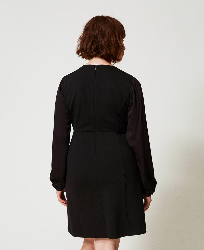 Scee by twin set Abito corto con fiocco e Oval T Spedizione gratuita