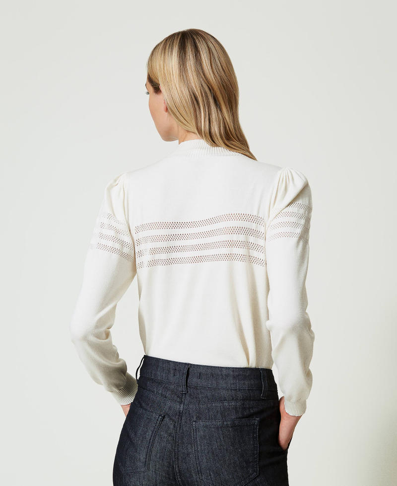 Scee by twin set Maglia lupetto con lavorazione Oval T Offerta esclusiva
