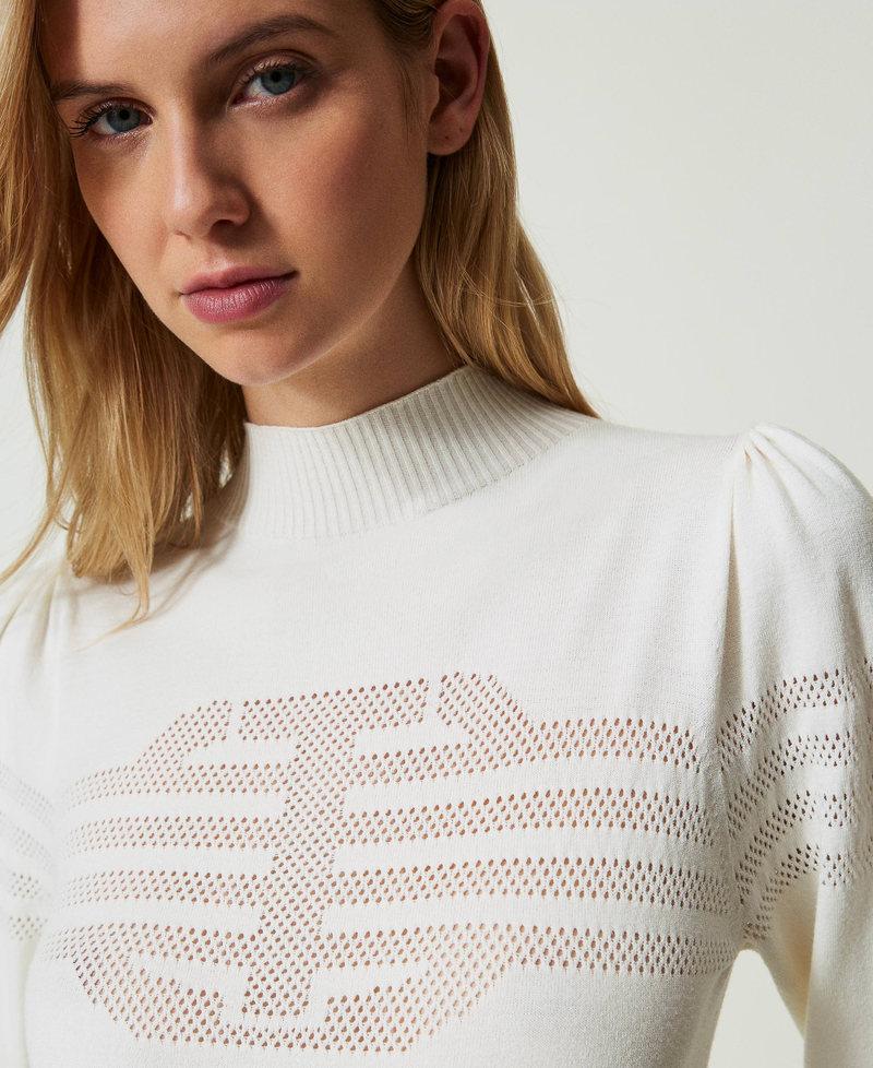 Scee by twin set Maglia lupetto con lavorazione Oval T Offerta esclusiva