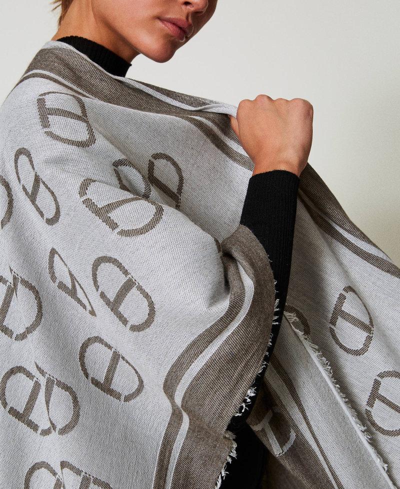 Scee by twin set Poncho jacquard con Oval T Nuovi prodotti