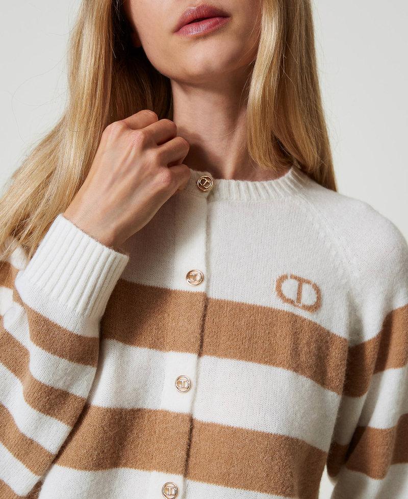 Scee by twin set Cardigan a righe bicolore Offerte giornaliere