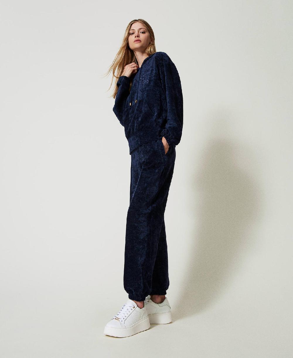 Scee by twin set Pantaloni joggers in velluto Offerte speciali
