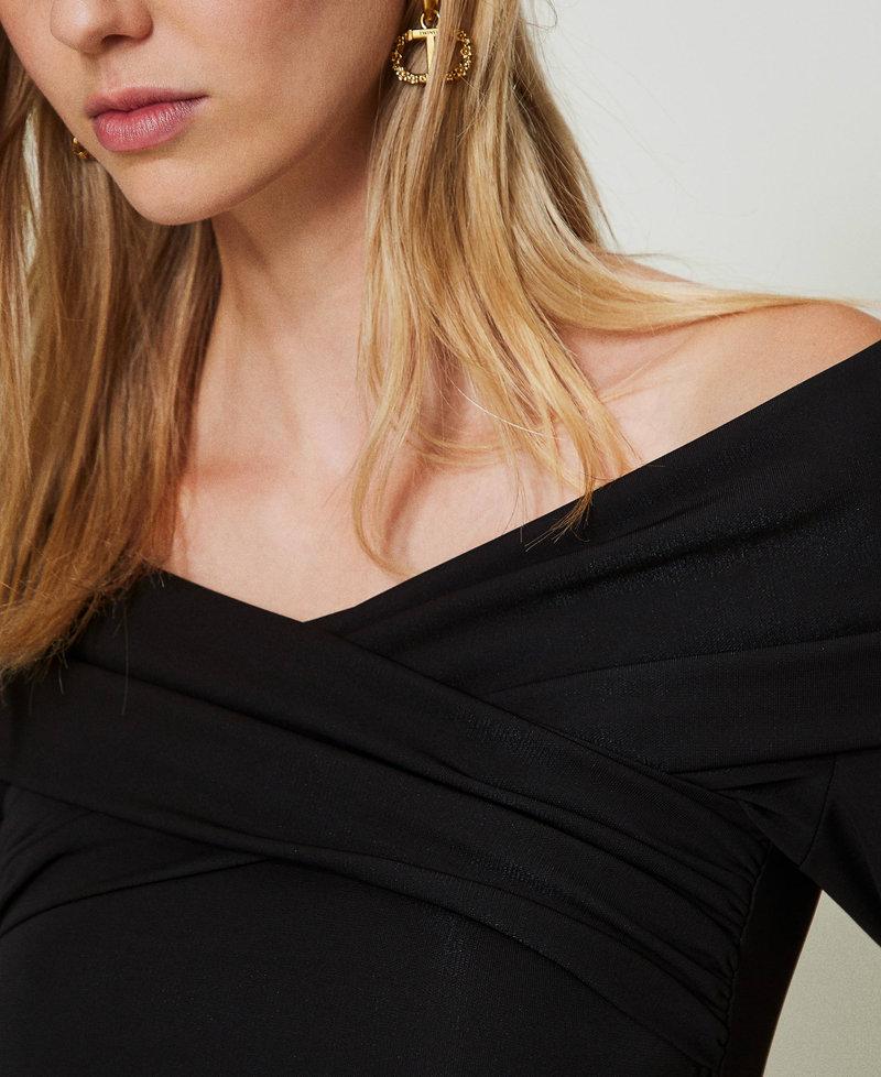 Scee by twin set Blusa con scollo arricciato Ultimi due giorni